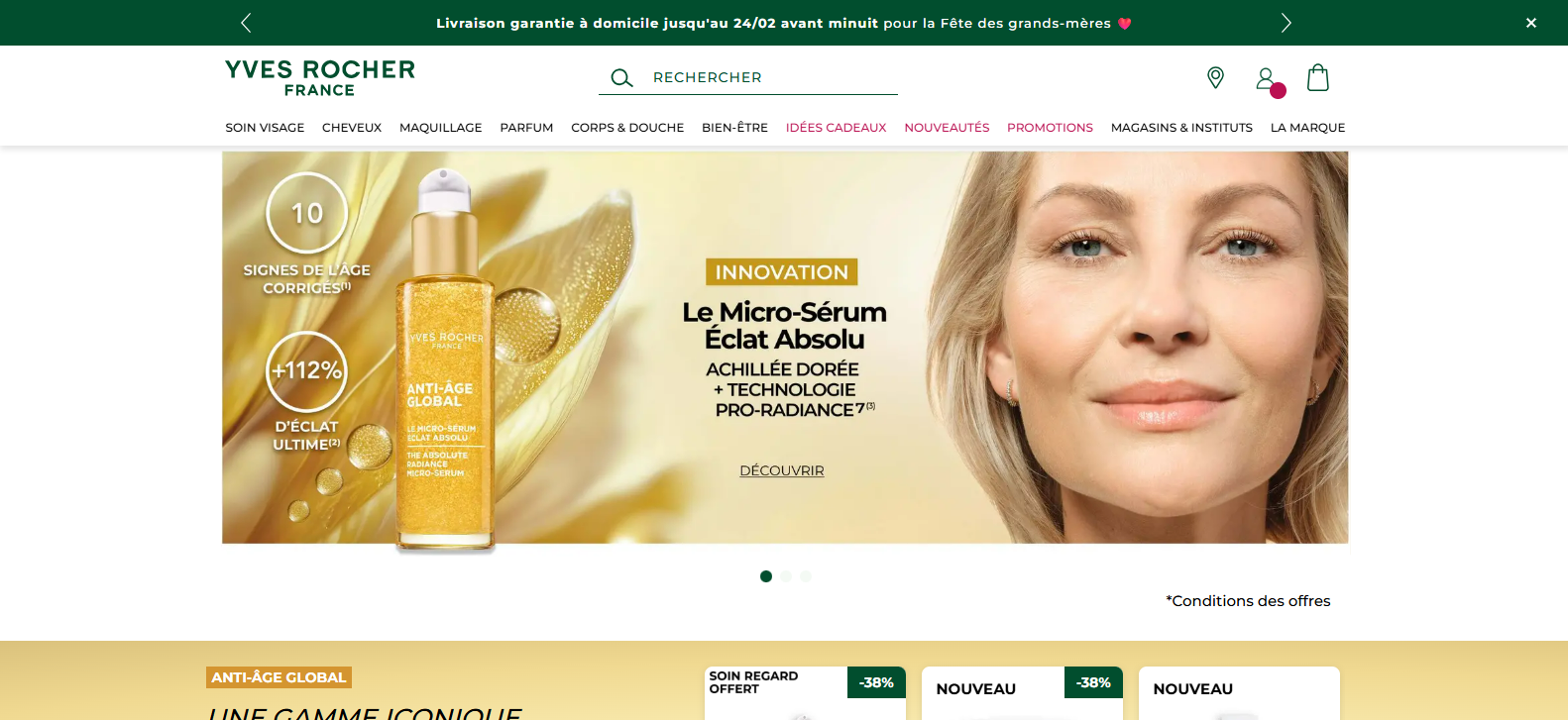 yves rocher site web